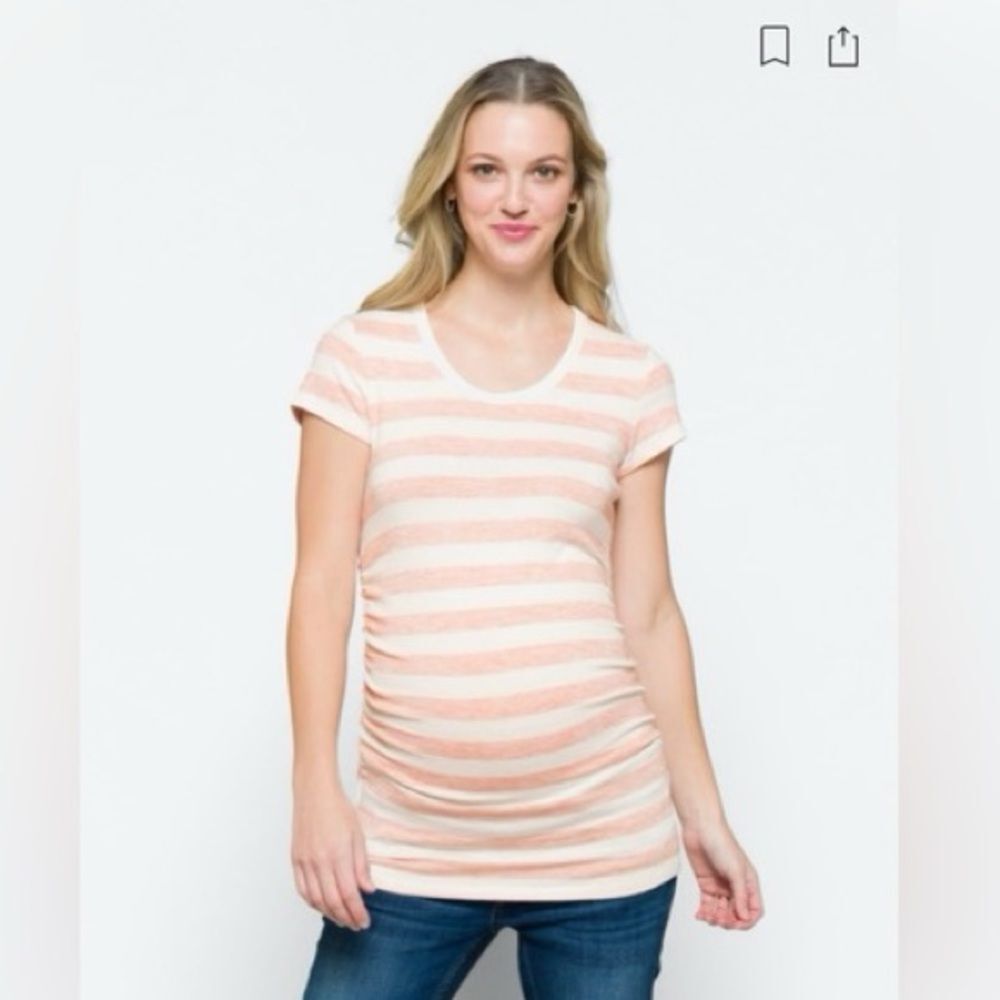 Market in‎ Spruce Alma short sleeve maternity top size L nwt stitch fix